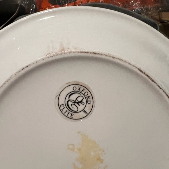 ⛄️⛄️- Vintage 6 Ceramic Snowman Dessert Plates - Picture 2 of 2